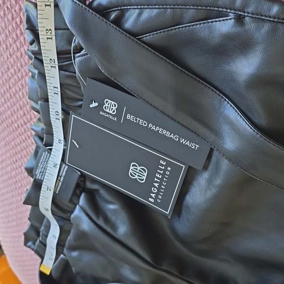 Bagatelle Vegan Black Paperbag Waist Pants - Picture 4 of 16